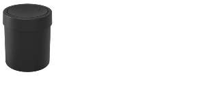 LIXEIRA 05,4 BASCULANTE PRETA COZA 0008